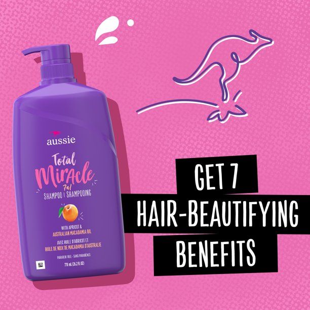 Aussie Total Miracle with Apricot & Macadamia Oil Shampoo and Conditioner; Twin Pack EasyOptionXY LLC