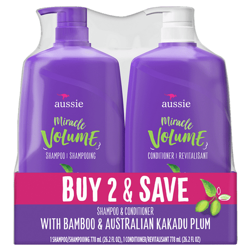 Aussie Miracle Volume Shampoo and Conditioner Hair Set; 26.2 fl oz EasyOptionXY LLC