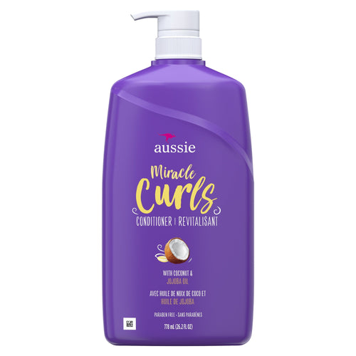 Aussie Miracle Curls Conditioner with Coconut Oil; Paraben Free; 26.2 fl oz EasyOptionXY LLC