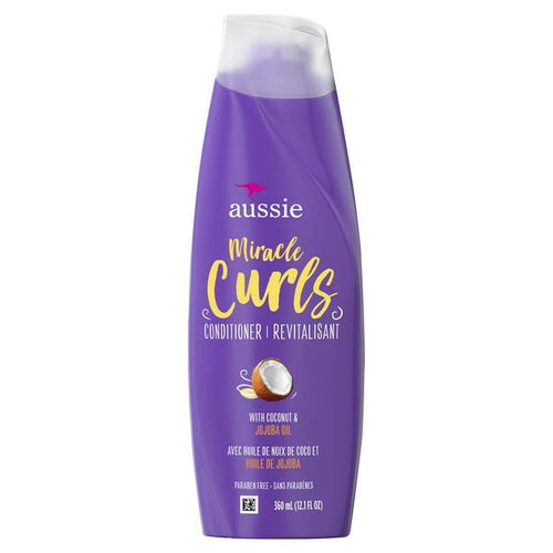 Aussie Miracle Curls with Coconut Oil; Paraben Free Conditioner; 12.1 fl oz EasyOptionXY LLC