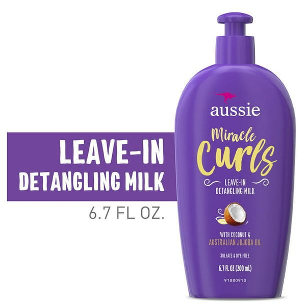 Aussie Miracle Curls Leave-In Detangling Milk; Paraben Free; 6.7 oz EasyOptionXY LLC