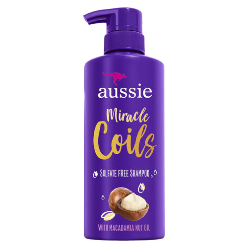 Aussie Miracle Coils Sulfate-Free Shampoo with Macadamia Nut Oil; Paraben Free; 16 fl oz EasyOptionXY LLC