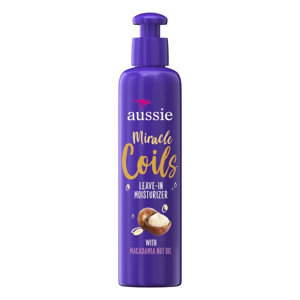 Aussie Miracle Coils Leave-In Moisturizer with Macadamia Nut Oil; 8.5 fl. oz EasyOptionXY LLC