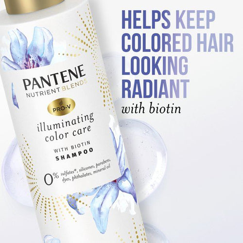 Pantene Sulfate Free Shampoo; Illuminating Shampoo with Biotin; Color Safe; 9.6 oz EasyOptionXY LLC