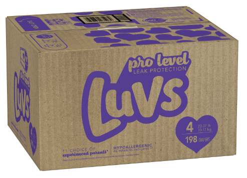 Luvs Pro Level Leak Protection Diapers, Size 4, 198 Count EasyOptionXY LLC
