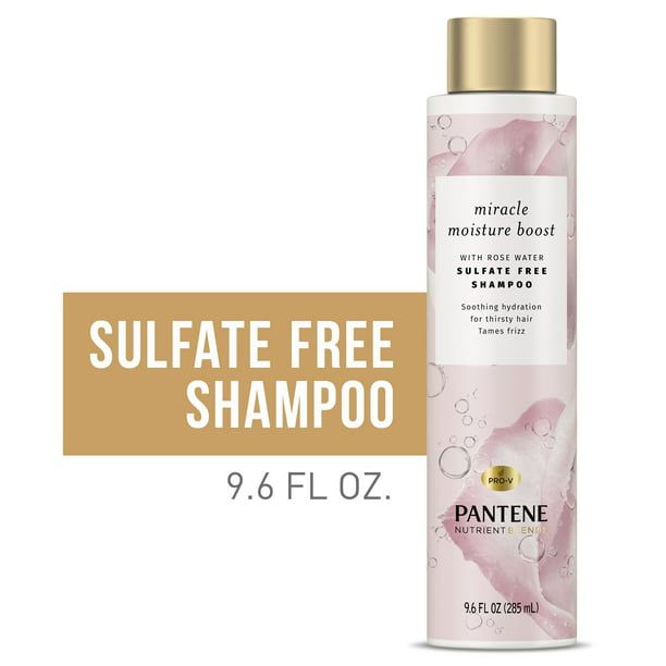 Pantene Sulfate Free Shampoo with Rose Water; Color Safe; Nutrient Blends; 9.6 oz EasyOptionXY LLC