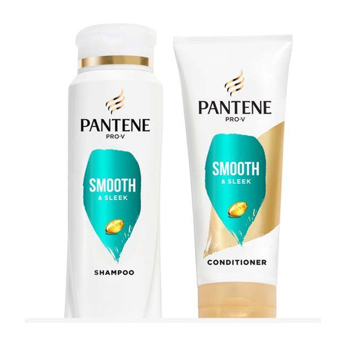 Pantene Pro-V Smooth & Sleek Dual Pack; Shampoo 10.4oz + Conditioner 9.0 oz EasyOptionXY LLC