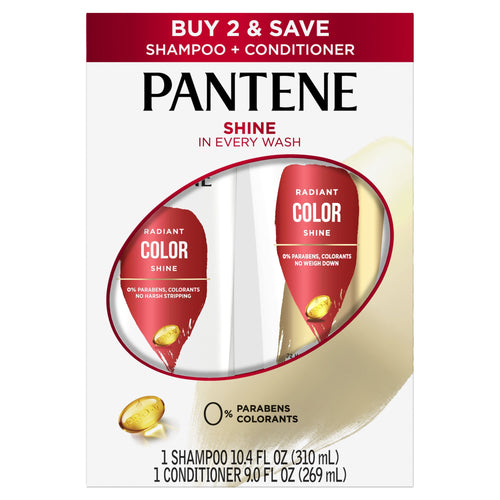 Pantene Pro-V Radiant Color Shine Shampoo; 10.4oz + Conditioner; 9.0 oz EasyOptionXY LLC
