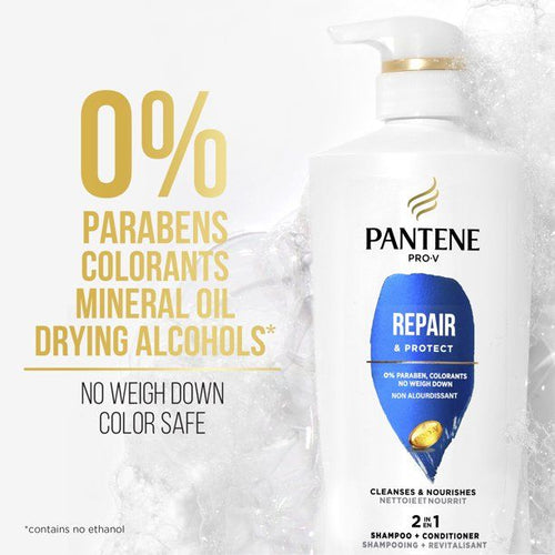 Pantene Pro-V Repair & Protect 2in1 Shampoo + Conditioner; 17.9 oz EasyOptionXY LLC