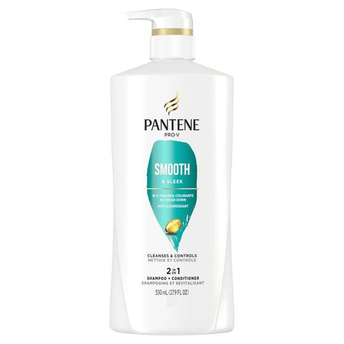 Pantene Pro-V Smooth and Sleek 2 in1 Shampoo and Conditioner; 17.9 oz EasyOptionXY LLC