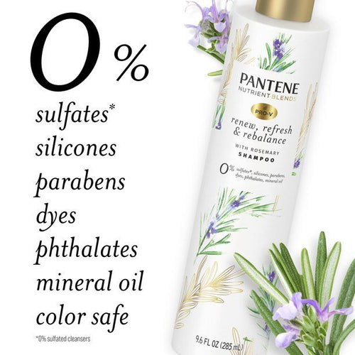 Pantene Sulfate Free Shampoo; Detangling Shampoo with Rosemary; 9.6 oz EasyOptionXY LLC