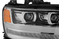 AlphaRex 19-20 Dodge Ram 1500 LUXX LED Proj Headlights Plank Chrome w/Activ Light/Seq Signal/DRL OffRoadUSA.com