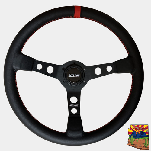 13.5''  MOJAB Deep Dish Steering Wheel Leather/Suede MOJAB OFFROAD