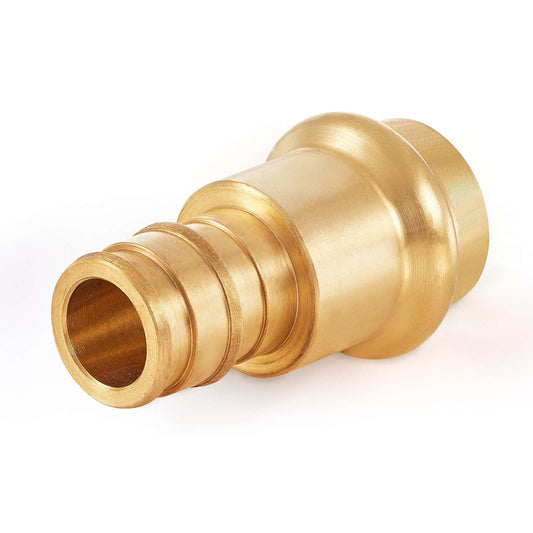 3/4" Press x 3/4" PEX Expansion Adapter, Brass (Lead Free)
