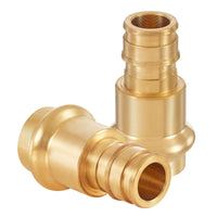 1" Copper Press x 1" PEX Expansion Brass Adapter (Lead Free)
