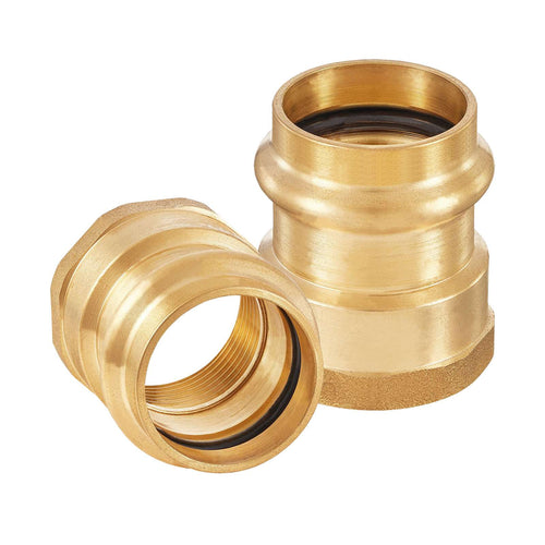 1" Copper Press x 1" Female Brass Adapter (Lead Free)