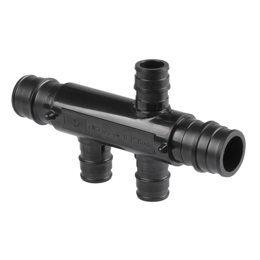PEX A Expansion 3/4" x 1/2" Opposing Open Manifold (3 Port)