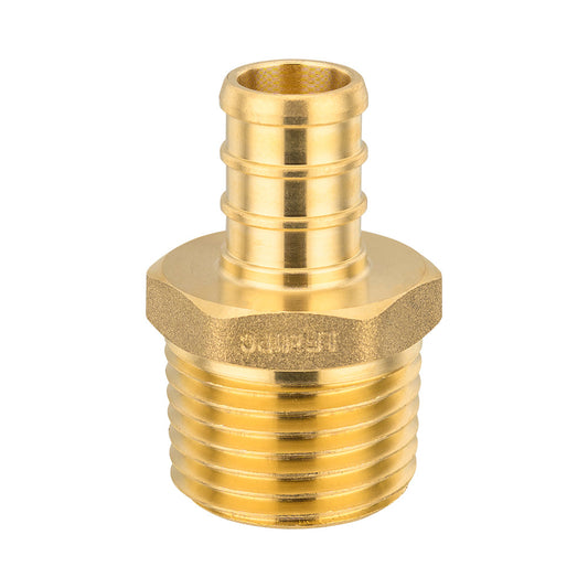 PEX-B Crimp 1/2" PEX x 1/2" Male Threaded Adapter (Lead Free)