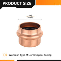 1" Press Copper Cap (Lead Free) Plumbingsell
