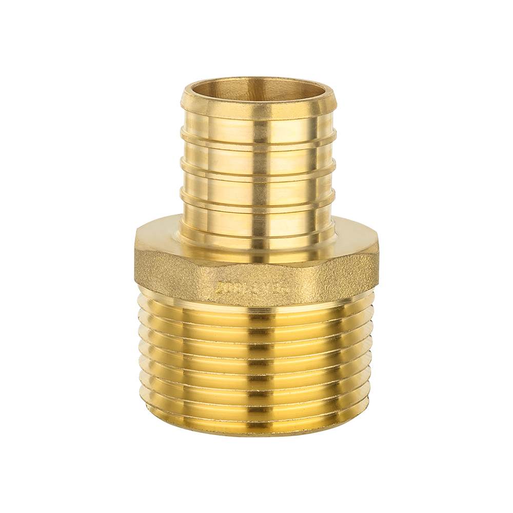 PEX-B Crimp 1" PEX x 1" NPT Male Threaded Adapter (Lead Free)