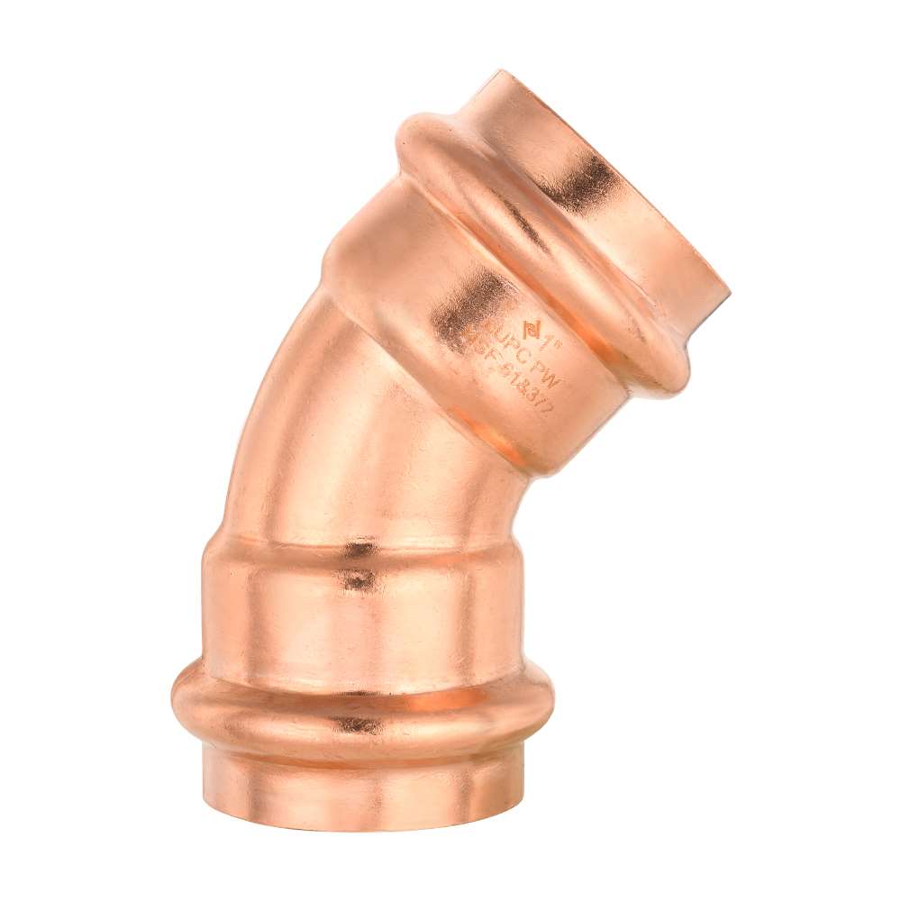 30 Pcs 1" Press Copper 45° Elbow (Lead Free)