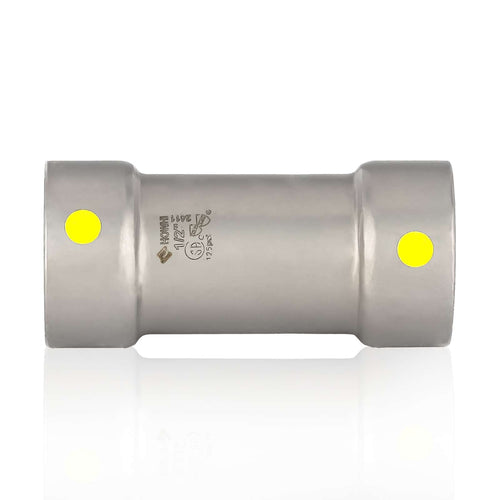 1/2" Carbon Press Coupling, No Stop Plumbingsell