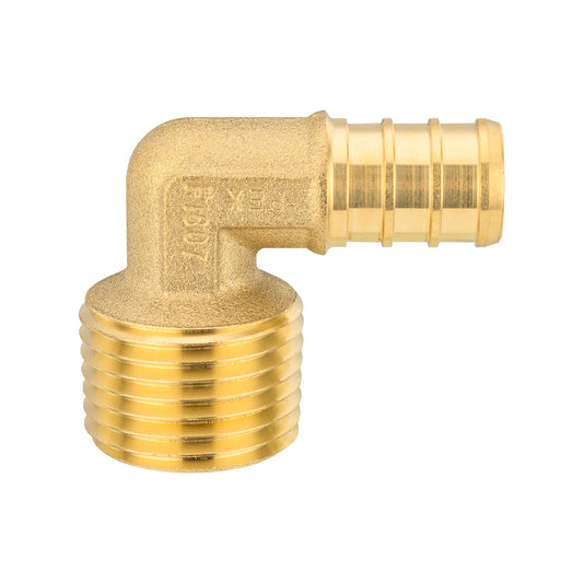 PEX-B Crimp 3/4" PEX x 3/4" Male Threaded Elbow (Lead Free)