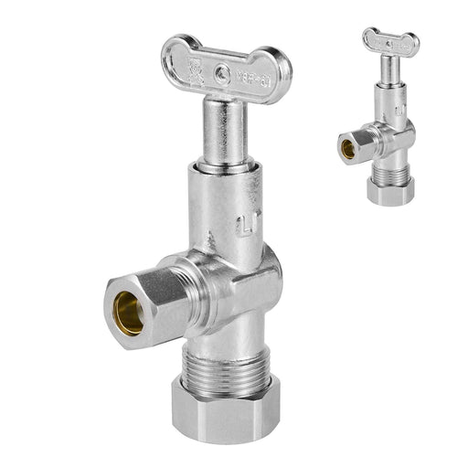 10 Pcs 5/8" OD Compr. x 3/8" OD Compr. Loose Key, 1/4 Turn (Lead Free) Plumbingsell