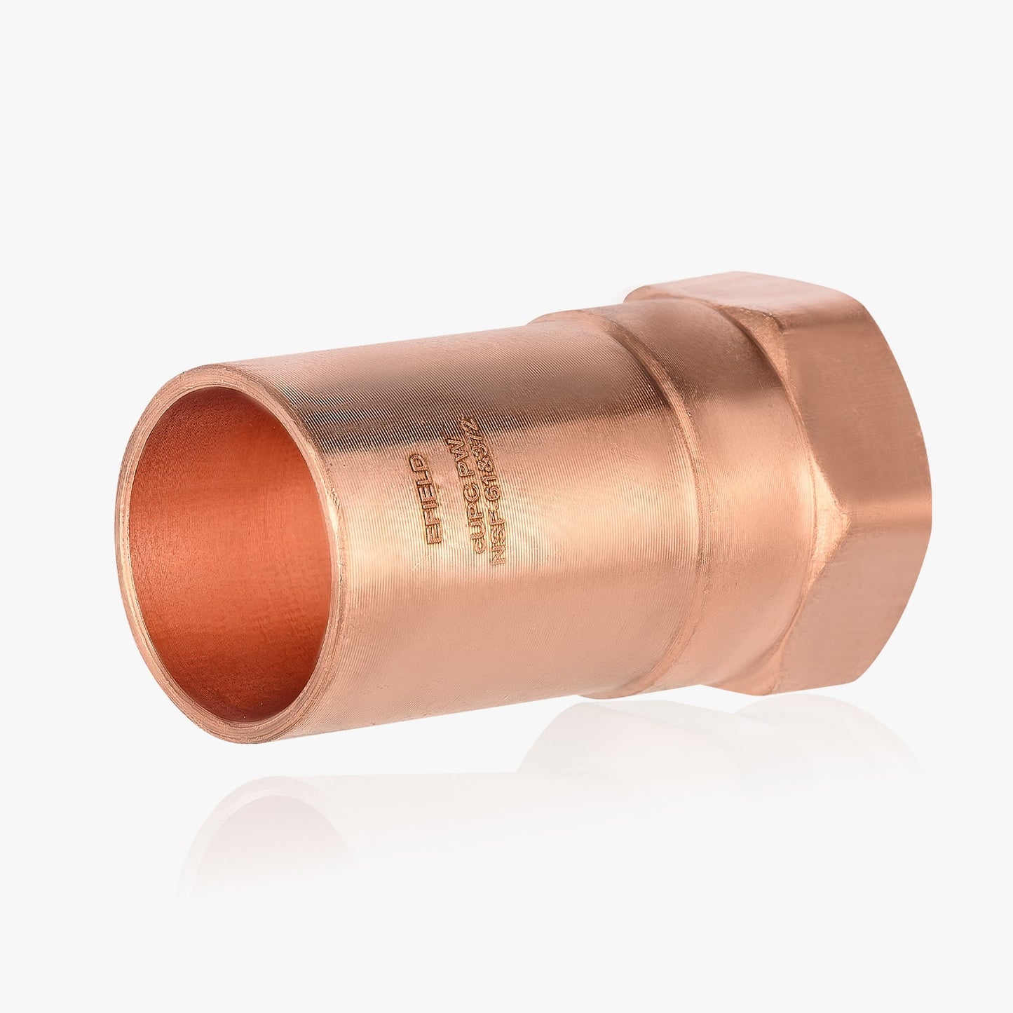 1" FTG Press x 3/4" Female Threaded Street Copper Adapter (Lead Free)