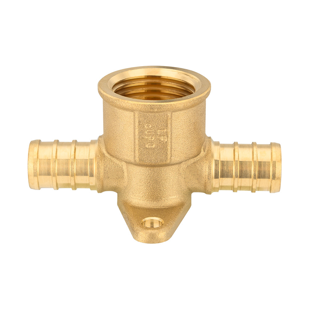 PEX-B Crimp 1/2" PEX x 1/2" PEX x 1/2" Drop Ear Tee (Lead Free)