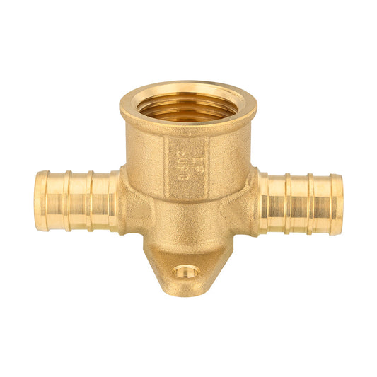 PEX-B Crimp 1/2" PEX x 1/2" PEX x 1/2" Drop Ear Tee (Lead Free)