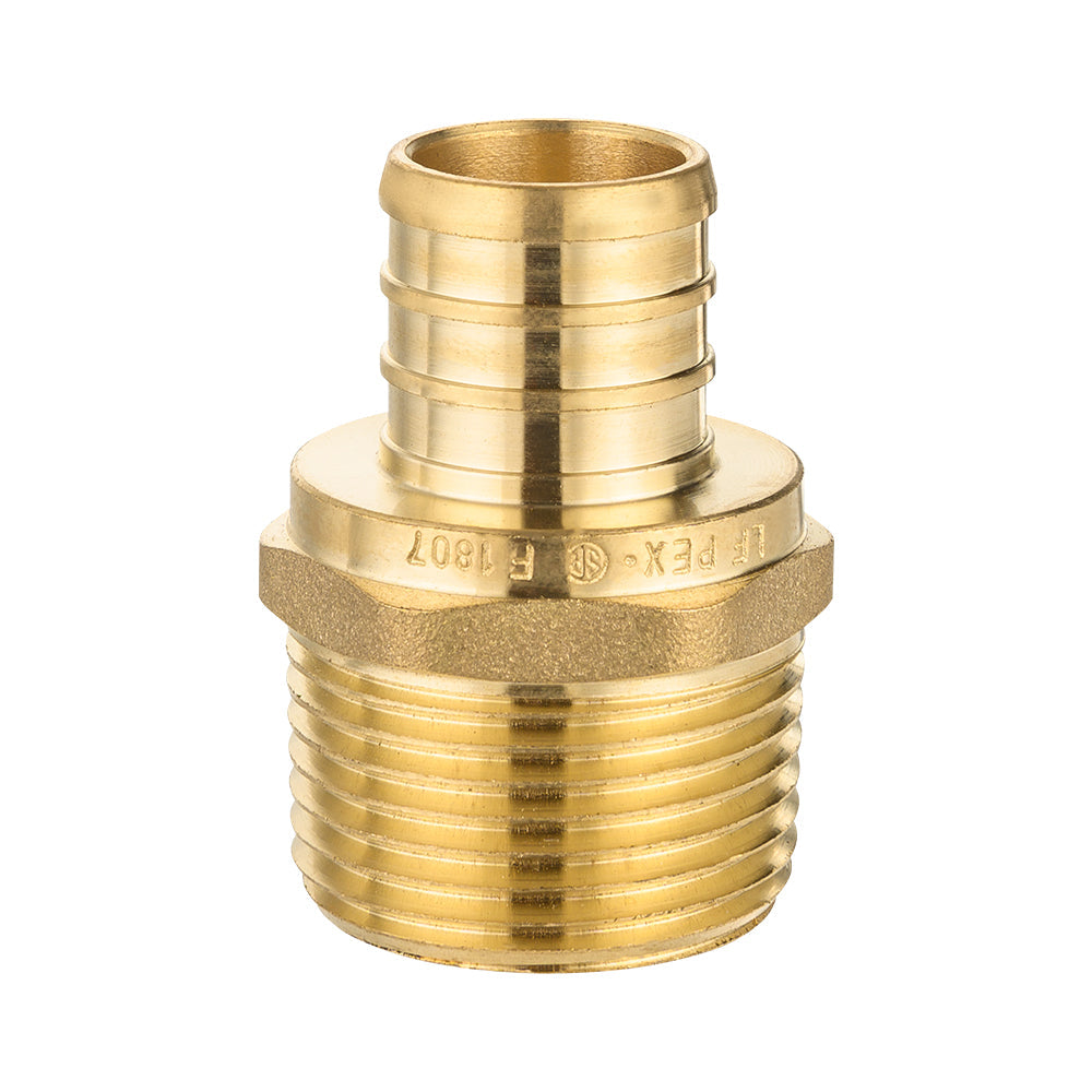 PEX-B Crimp 3/4" PEX x 3/4" Male Threaded Adapter (Lead Free)