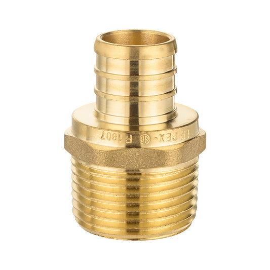 PEX-B Crimp 3/4" PEX x 3/4" Male Threaded Adapter (Lead Free)