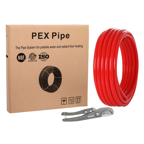 1" 100ft PEX-B Pipe (Red & Cutter) Plumbingsell