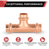 30 Pcs 1/2" Press Copper Tee (Lead Free)
