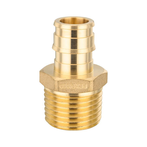 PEX A Full Flow Expansion Adapter 1/2" PEX x 1/2" Male Threaded F1960 Adapter (Lead Free) Plumbingsell