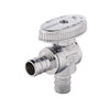 10 Pcs 1/2" PEX Crimp x 1/2" PEX Crimp Angle Stop Valve, 1/4 Turn (Lead Free) Plumbingsell