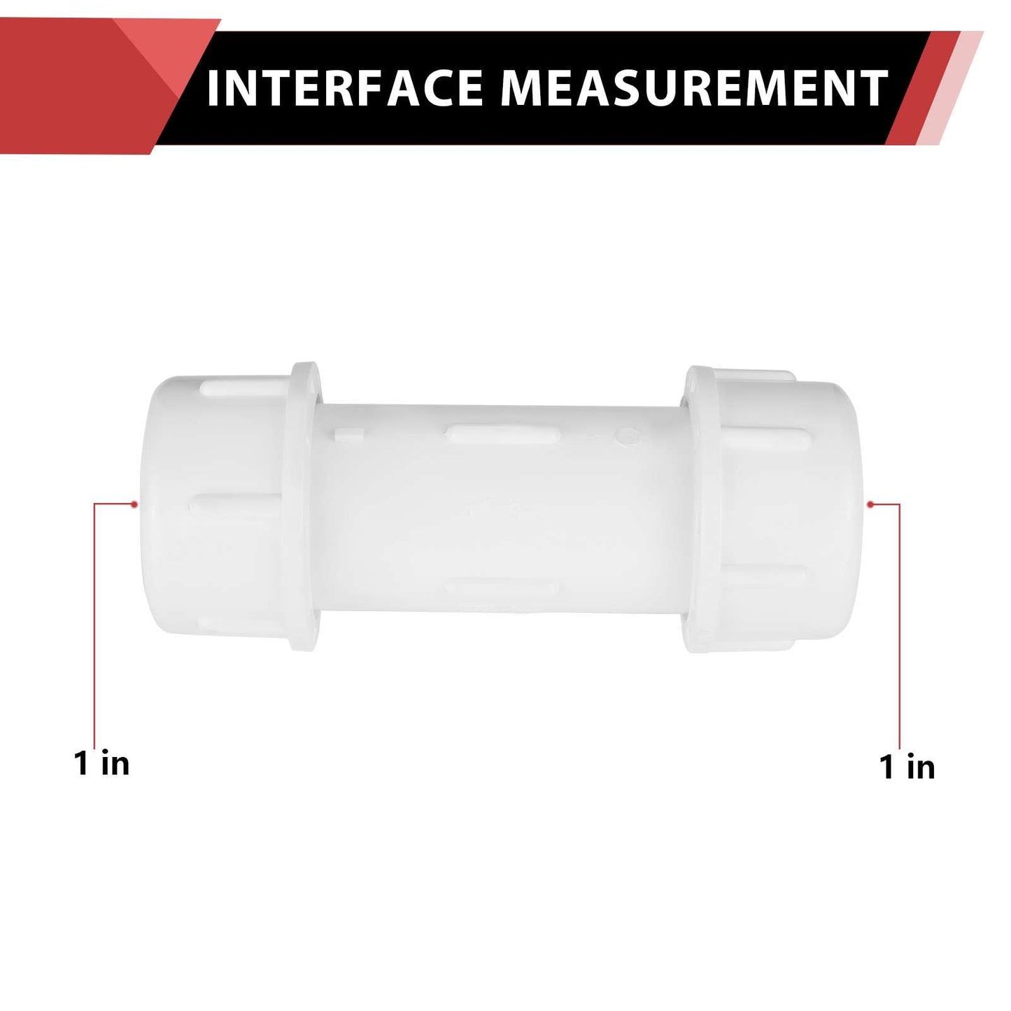 10 Pcs 1" PVC Compression Coupling