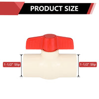 1-1/2" CPVC Ball Valve (Solvent)