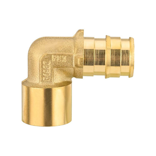 PEX A Expansion 1/2" PEX x 1/2" Female Sweat F1960Elbow (Lead Free)