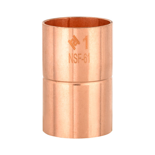 1" Copper Coupling With Rolled Stop Plumbingsell