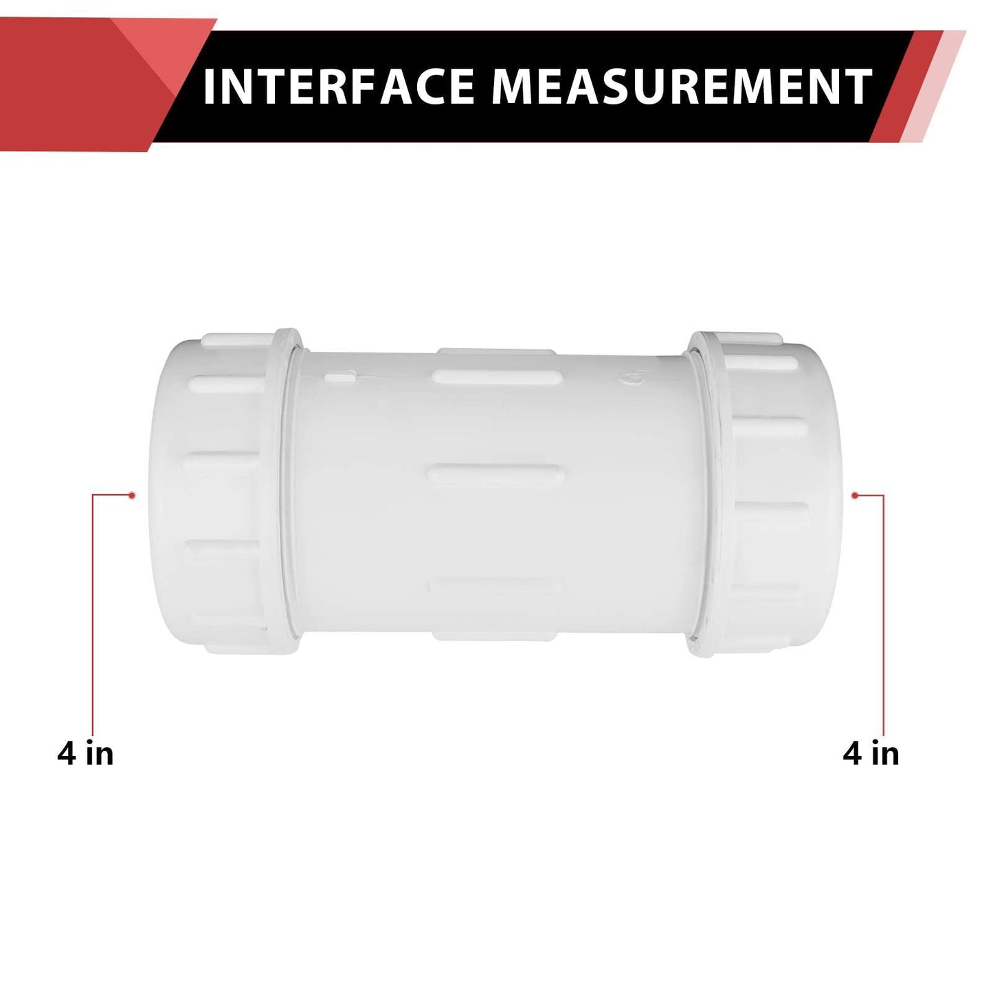 4" PVC Compression Coupling