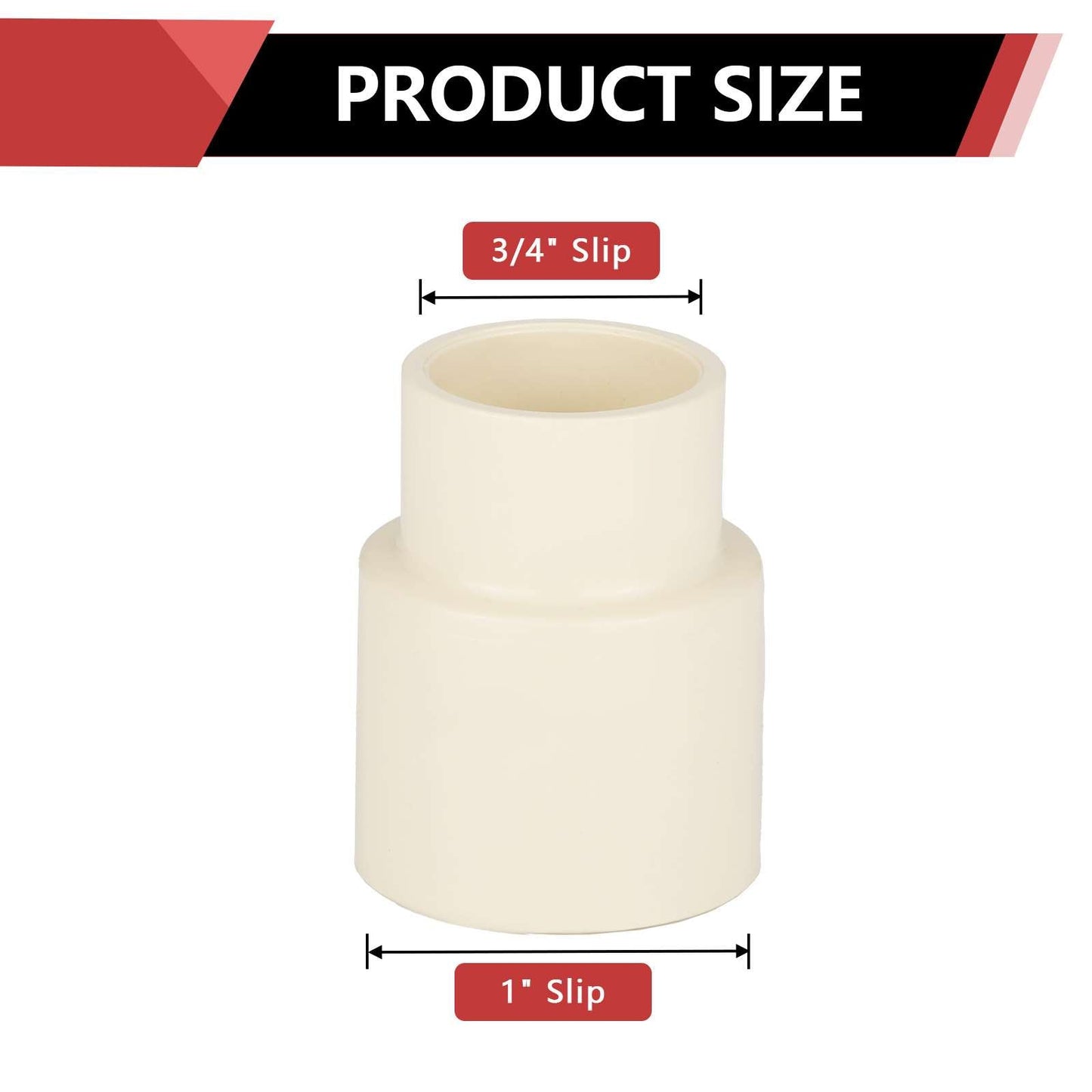 1" X 3/4" CPVC CTS Reducer Coupling (Socket)