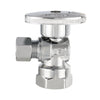 1/2" FIP x 3/8" OD Compr. Angle Stop Valve, 1/4 Turn (Lead Free)
