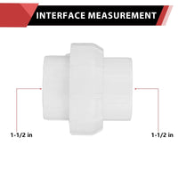 1-1/2" PVC Sch. 40 Socket Union
