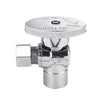 1/2" Sweat x 3/8" OD Compr. Angle Stop Valve, 1/4 Turn (Lead Free)