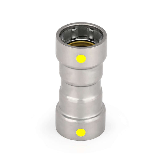 10 Pcs 1/2" Carbon Press Coupling W/Stop