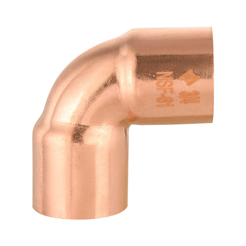 Pro 25 Pack 3/4" 90º Short Radius Copper Elbow