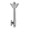 10 Pcs 1/2" Sweat x 3/8" OD Compr. Straight Stop Valve, w/5" Straight Extension, 1/4-Turn (Lead Free) Plumbingsell