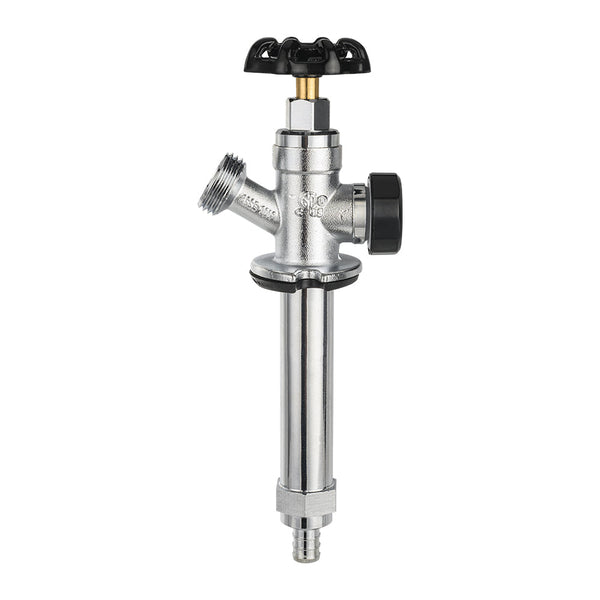 1/2" PEX Crimp x 3/4" Hose Bibb, 6" Anti Siphon Frost Free Sillcock Plumbingsell